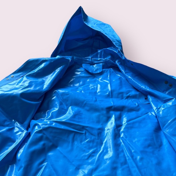 Vintage 1983 Cabbage Patch Kids Doll Pink And Blue Vinyl Raincoat Size 4 - Picture 8 of 13